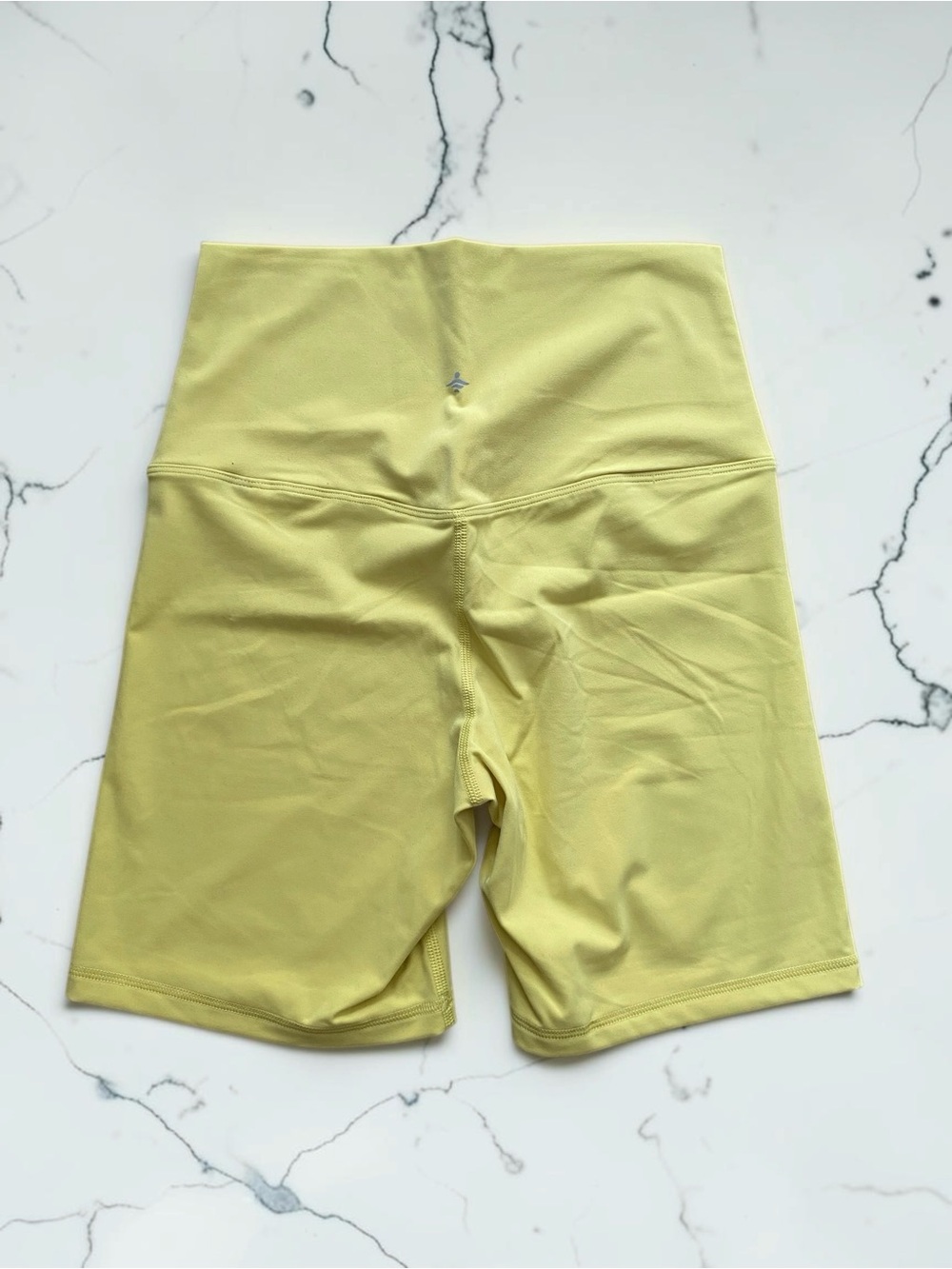NWOT HALARA High-Waist Yellow Bike Shorts - Picture 2 of 2
